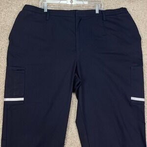 Stan Herman FedEx‎ Uniform Pants Men's 46x31 Cargo Work Utility Navy Blue